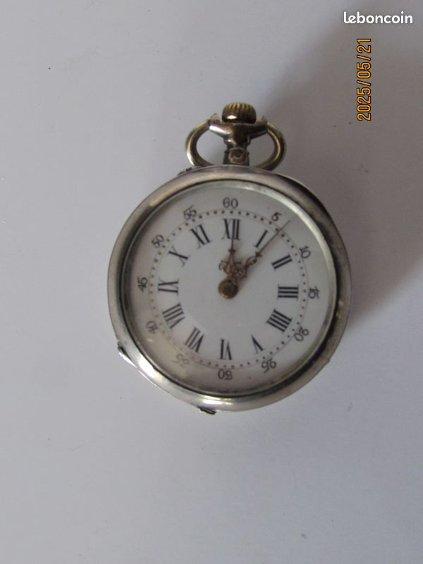 Montre Ancienne Cupillard Rième Mécanique En Argent Massif - Poinçon Crabe - Occasion