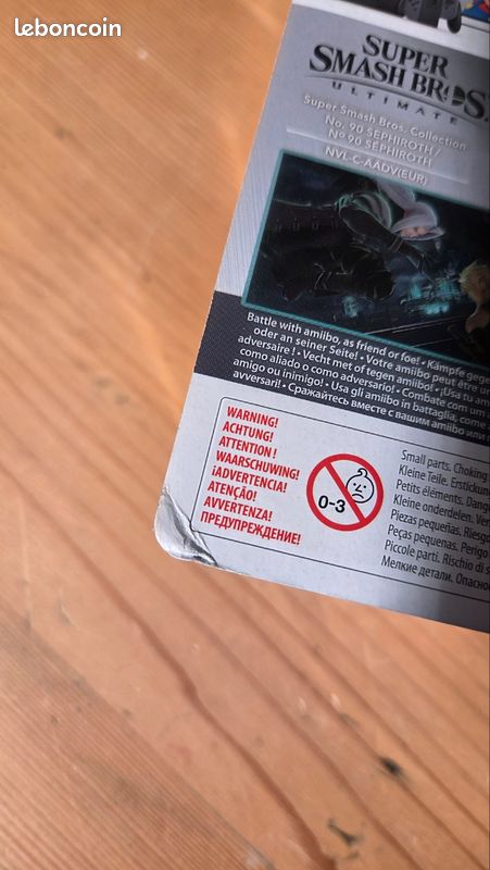 🎮 Amiibo Sephiroth n°90 – Super Smash Bros 🔥 NEUF SOUS BLISTER (image 4)