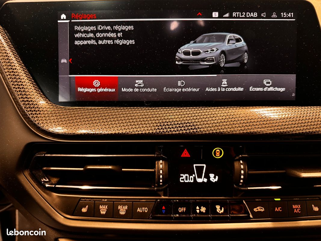 BMW SERIE 1 1.5 118 I 140 LUXURY DKG BVA / SIEGES CHAUFFANTS / APPLE CARPLAY / AFFICHAGE TÊTE HAUTe (image 15)