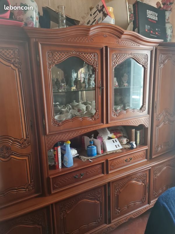 Meubles buffet vaisselier merisier (image 1)