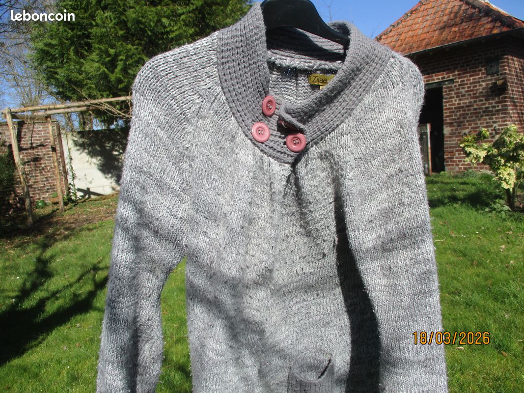 Grand gilet en maille (image 11)