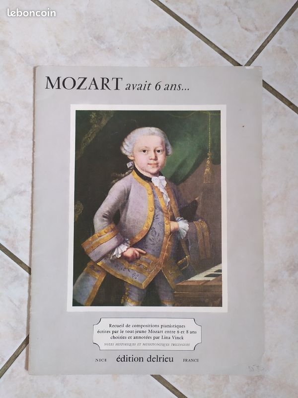 Partition piano Mozart avait 6 ans (image 1)