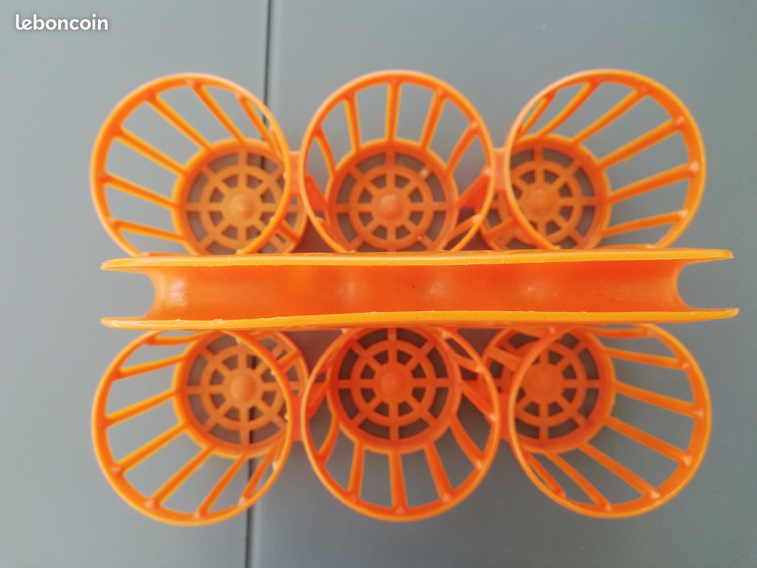 vintage années 70 Ancien Porte Bouteille Plastique Orange