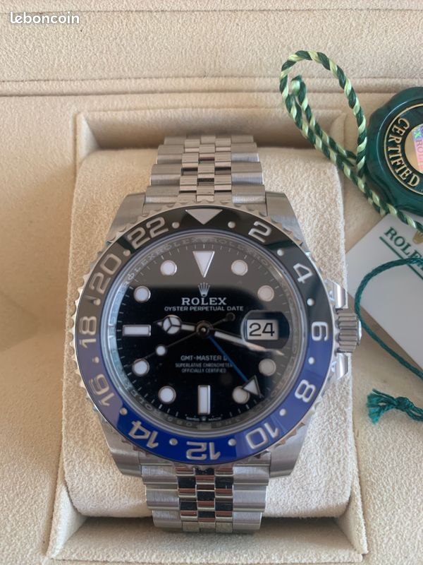 Rolex GMT-Master II Batgirl Jubilée 126719 BLNR Montres Bijoux