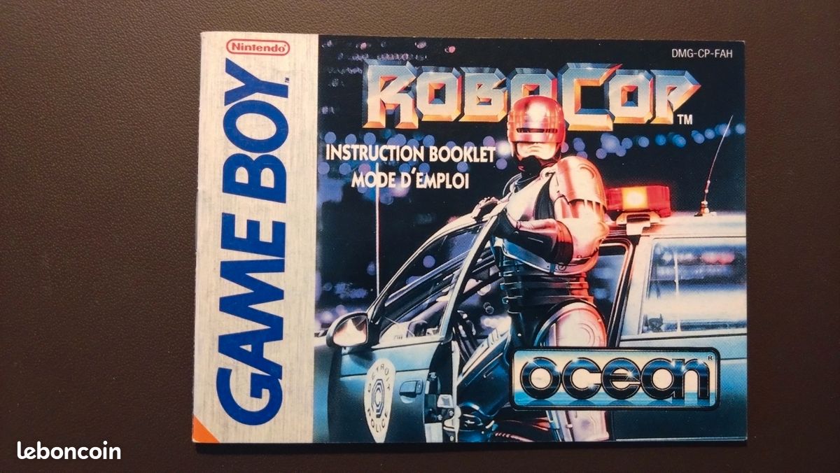 Jeu RoboCop Version Originale Game Boy - État Correct, Fonctionnel - Éditeur Nintendo