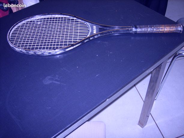 Raquette De Tennis Ancienne MAJOR BIG BOW Vintage Avec Sa Housse D'origine