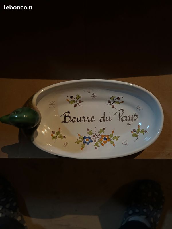 Beurrier ceramique forme canard (image 1)