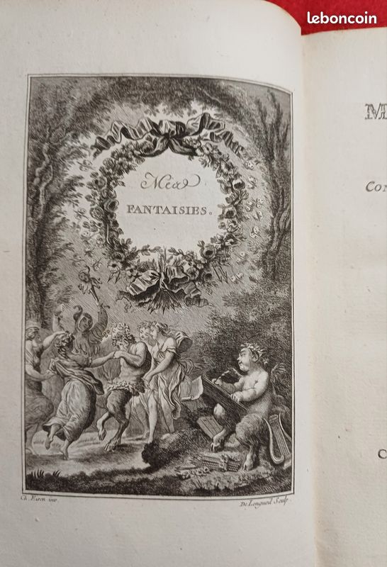 Erotisme curiosa très rare - 1770 - Mes fantaisies par Dorat (image 7)
