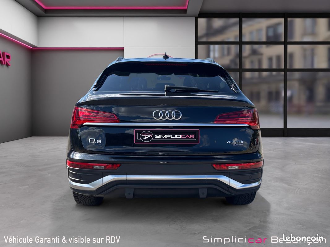 AUDI Q5 SPORTBACK 40 TDI 204 QUATTRO S LINE S TRONIC 204Ch Garantie 12 mois - Suivi Audi - Caméra de recul - ACC - Sièges Massant (image 8)