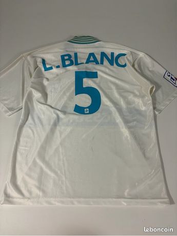 Maillot Vintage Olympique De Marseille – Socios – Laurent Blanc / Ericsson – Taille 6-8 Ans