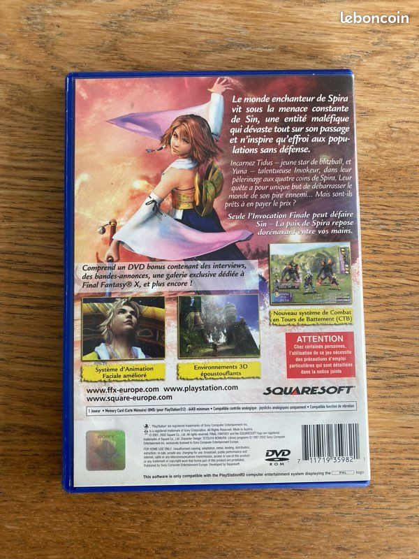 Jeu PlayStation 2 « Final Fantasy XII » + « Final Fantasy X » (image 7)