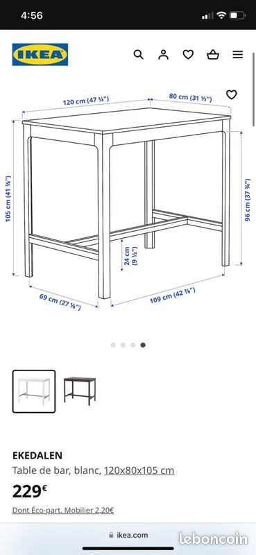 Table de bar (image 5)
