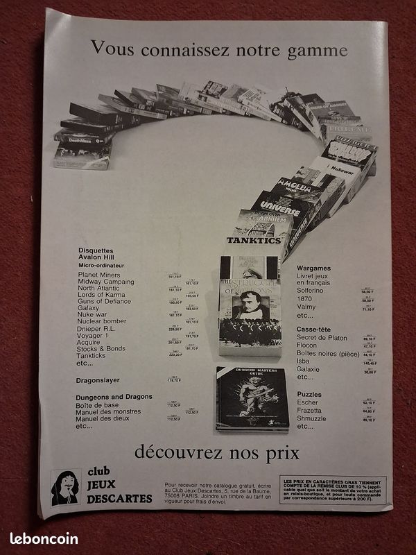 Casus Belli 1ère édition 1982 – Numéro 9 – Rare Et Neuf