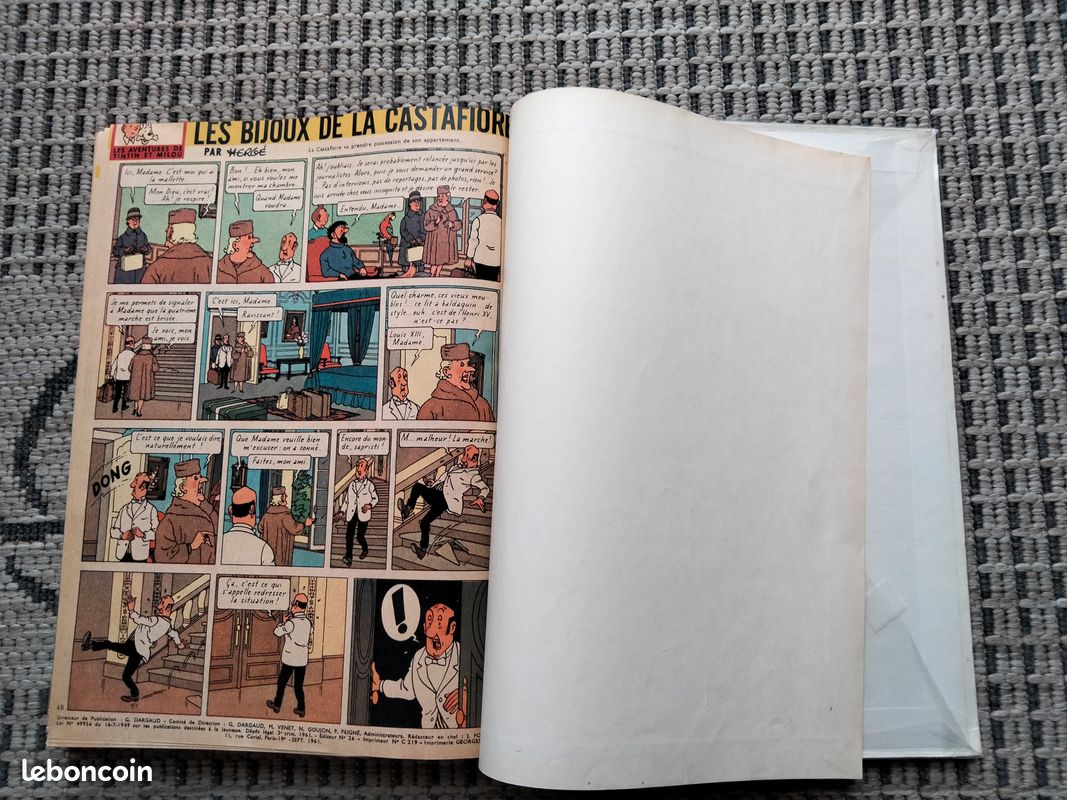 Bte 10 recueil Journal Tintin n° 50 de 1961 2eme ex (image 9)
