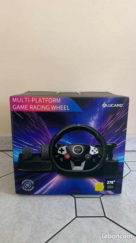 PXN Volant et Pédales de jeu V900, Volant de Course avec Retour de