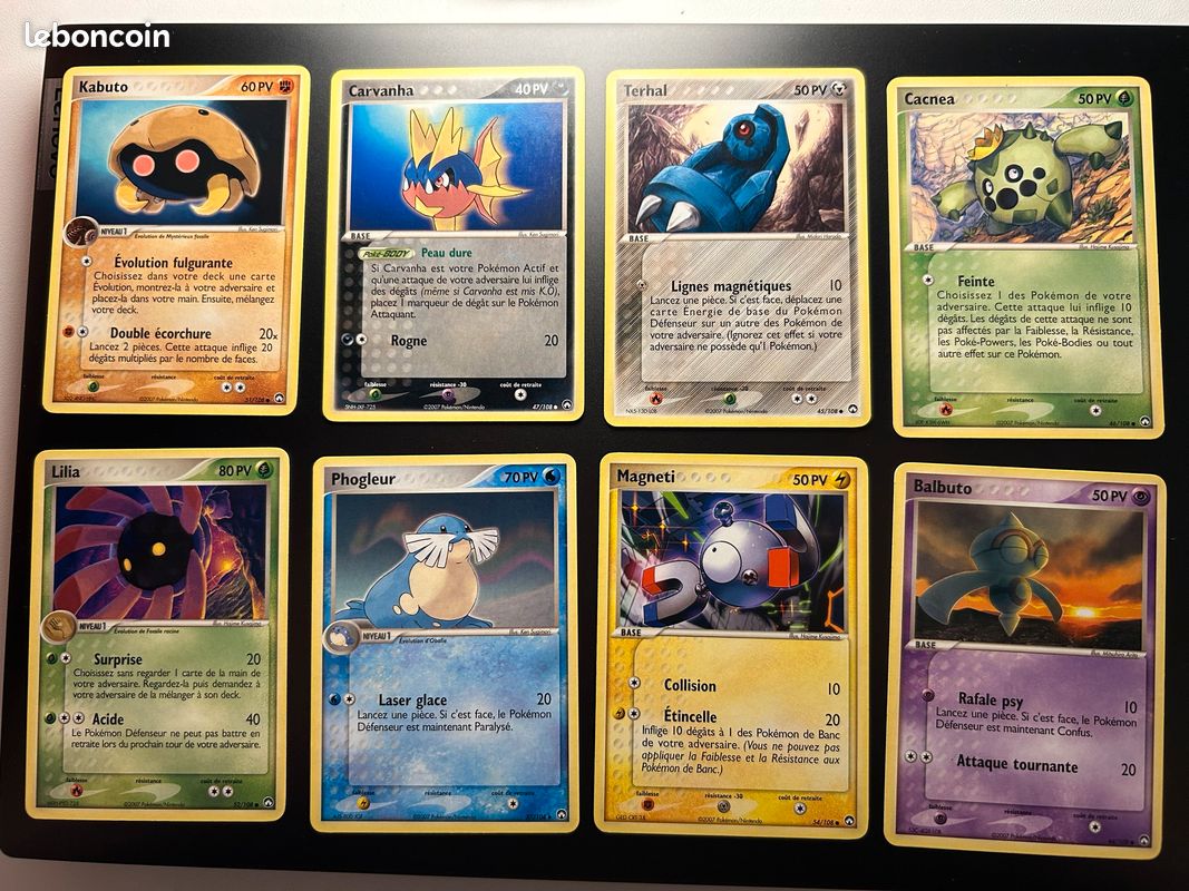 Lot de 69 cartes Pokémon du bloc ex - gardiens du pouvoir - Collection