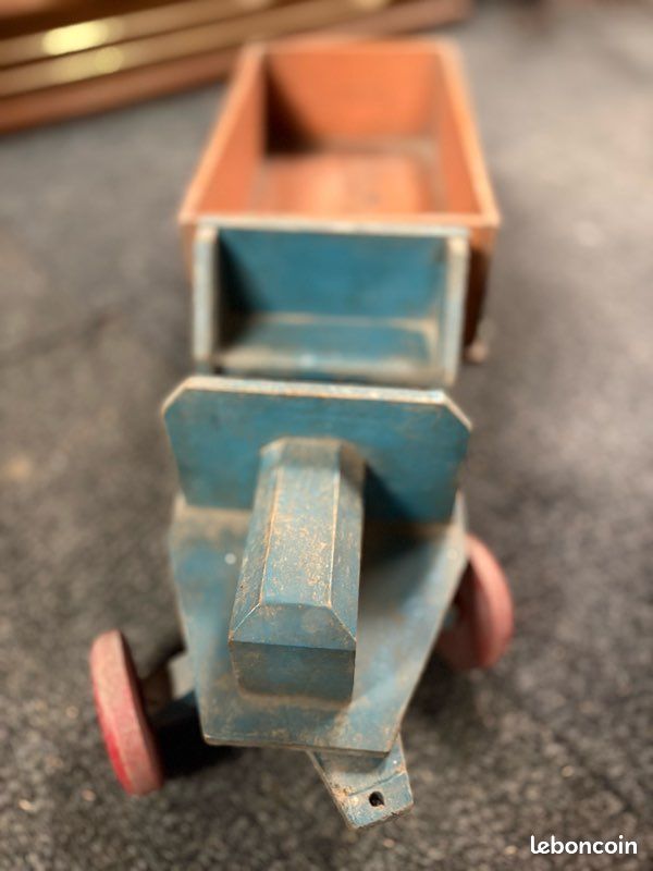 PIÈCES DE JEU de construction ancien en bois jouet enfant EUR 43,90