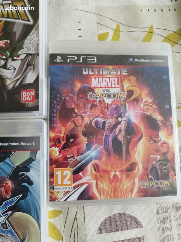 Lot De 3 Jeux PS3 – Street Fighter IV Et Street Fighter X Tekken – PAL FR, Complet