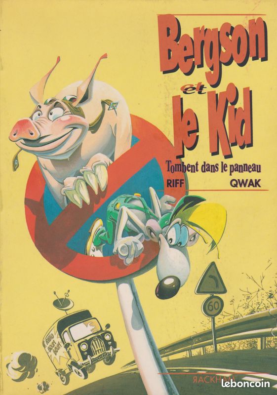 BD Bergson et le kid RIFF REB'S QWAK Rackam EO 1991 (image 2)