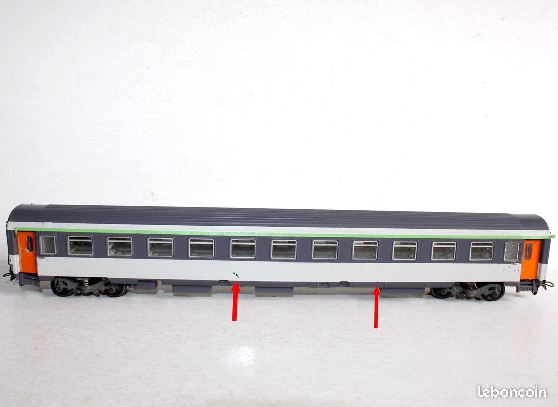 Wagon Voyageurs SNCF 2e Classe B5 321 – MMM RG HO, époque Vintage, Aménagé