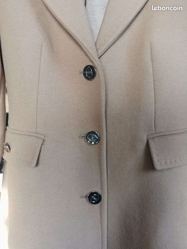 Manteau camel 51% laine motivi (image 7)