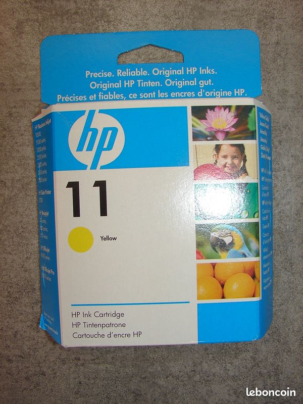 Cartouche d'encre jaune HP 11 C4838AE -Neuve (image 1)