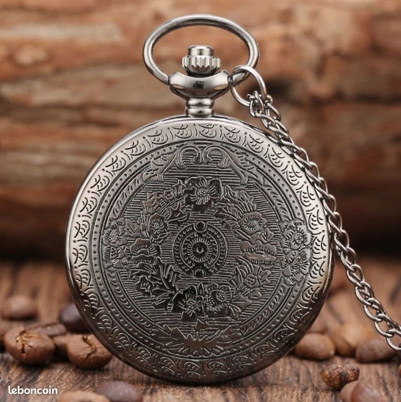 Montre Gousset En Métal Vintage - À Réviser Ou Pour Pièces - Occasion