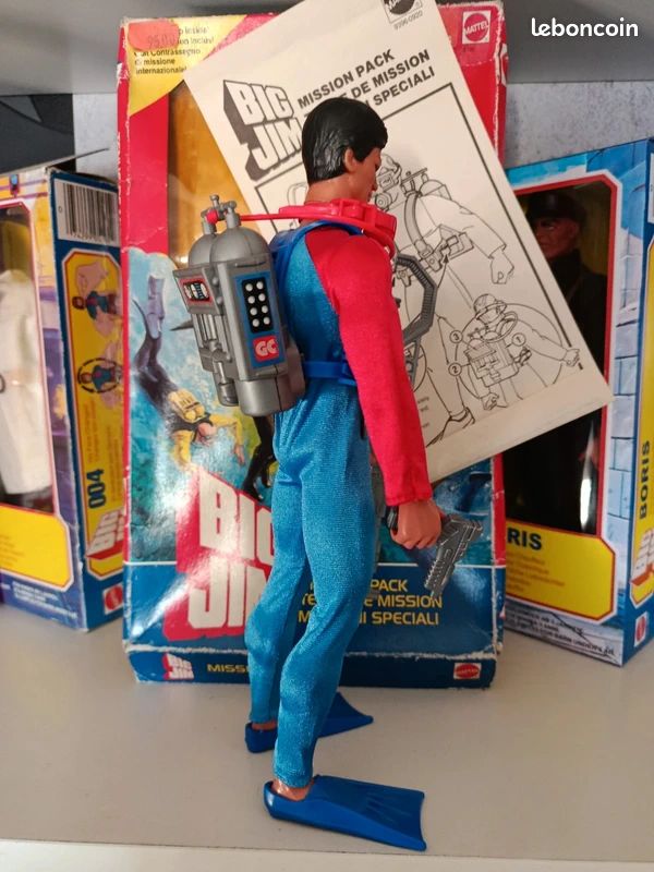 MATTEL N° 9395 Big Jim tenue de Mission Pack neuf en boîte de