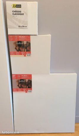 Châssis Classique Lin Lefranc Bourgeois 5P - Toile 100% Lin 390g/m², Prêt à L'Emploi Pour Peinture Huile Et Acrylique