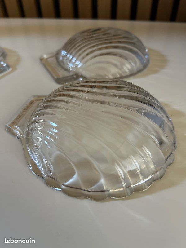 Lot de 8 ramequins coquilles Saint Jacques en verre Pyrex - Arts de la table