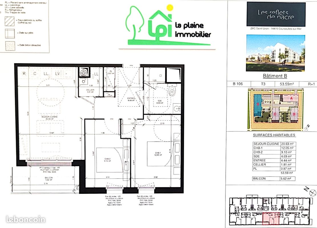 Appartement 3 pièces 54 m² (image 2)