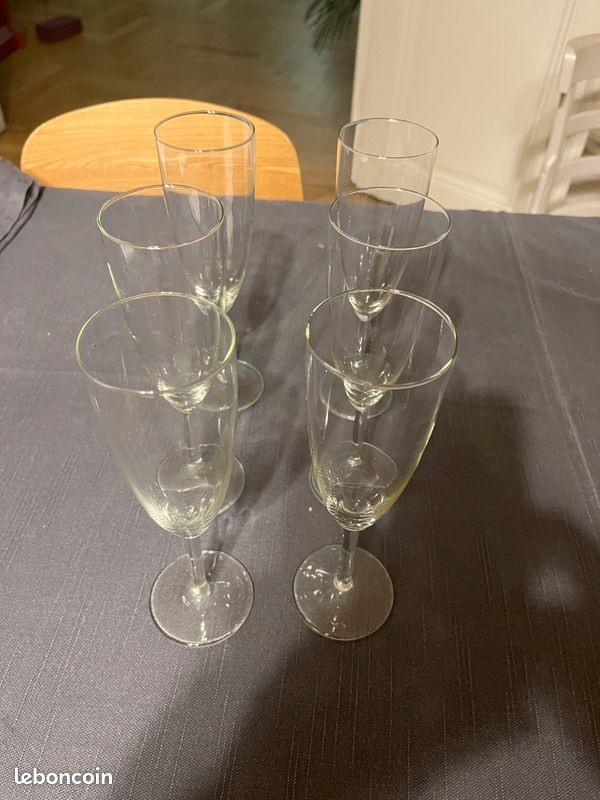 Flûtes pour Champagne ou Crémant (image 2)