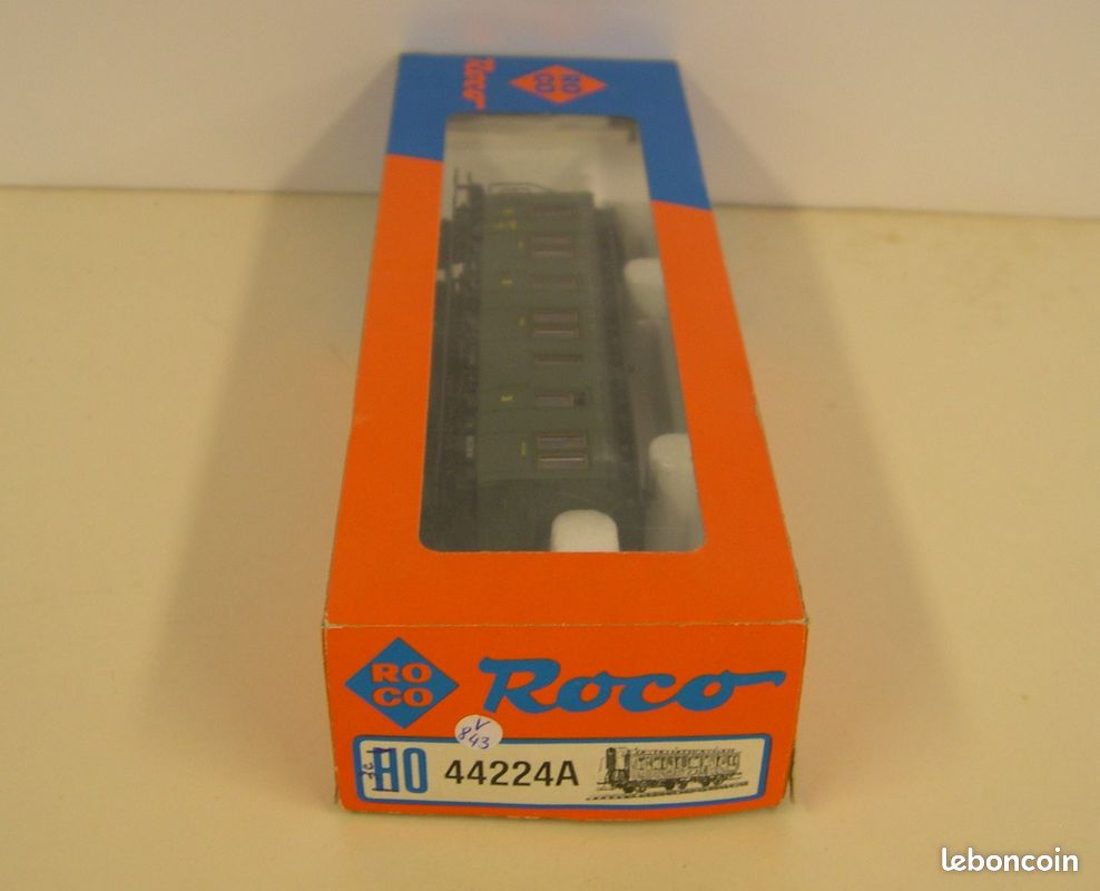 Roco 44224 A – Wagon Passager à Guérites 3 Essieux, HO, époque 2, CC, Comme Neuf