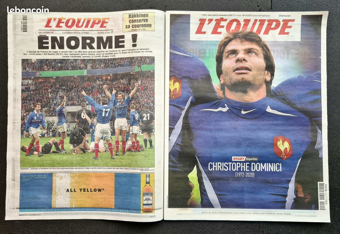 L'EQUIPE 13/04/2026 AVRIL Les Unes RUGBY "Cadrages et débordements" (image 2)
