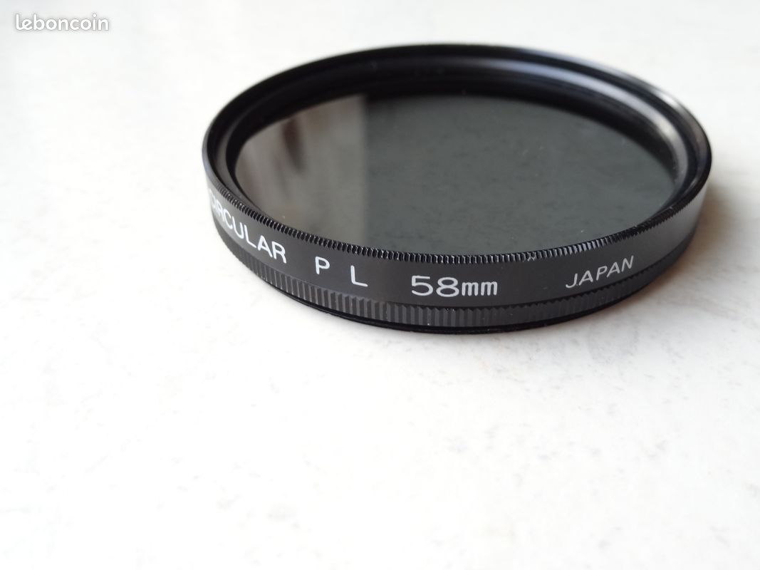 Vhbw Filtre Polariseur Circulaire CPL 58mm - Polarisant Universel Objectif Photo Appareil