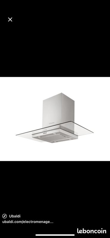 Hotte îlot suspendue Candy CVM970LX – Inox (image 1)