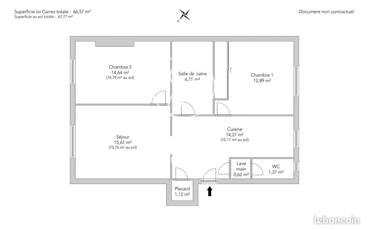 Appartement 3 pièces 67 m² (image 11)