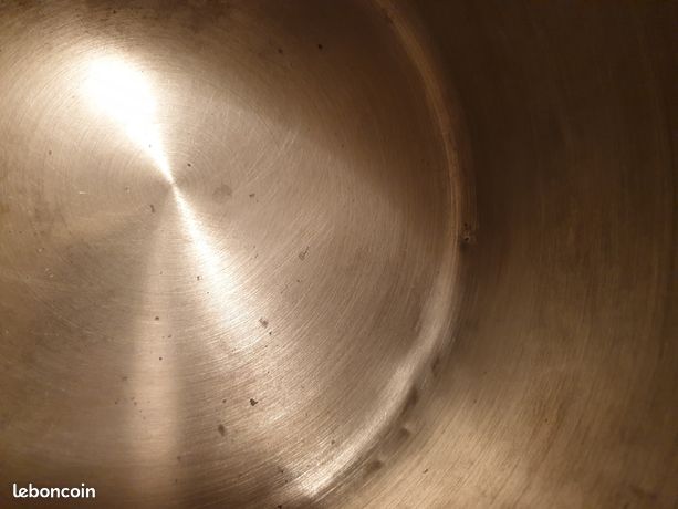 Plat Ancien Avec Couvercle En Métal Argenté - Style Tajine - Déco Vintage