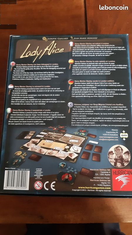 Lady Alice jeux de société marque Hurrican (image 3)