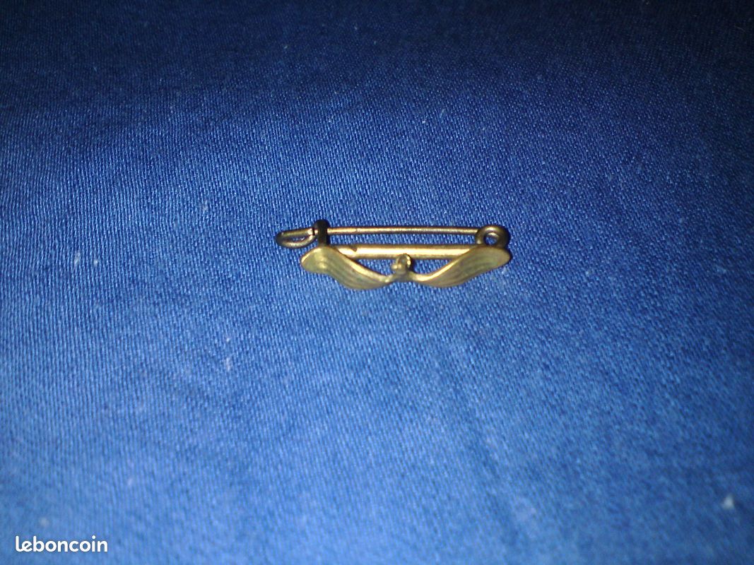 Broche ancienne 2 petites feuilles allongées: peut servir d'attache pour un col jabot (image 4)