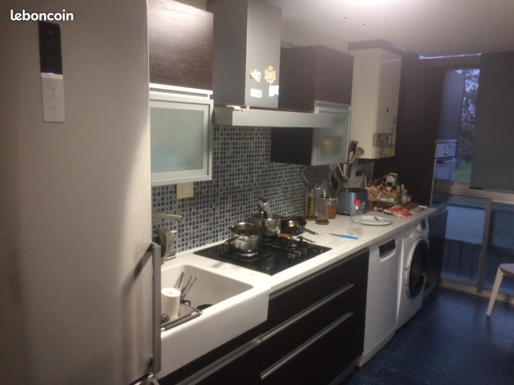 6 meubles haut et bas de cuisine + 1 grand évier IKEA +1 hotte de cuisine (image 1)