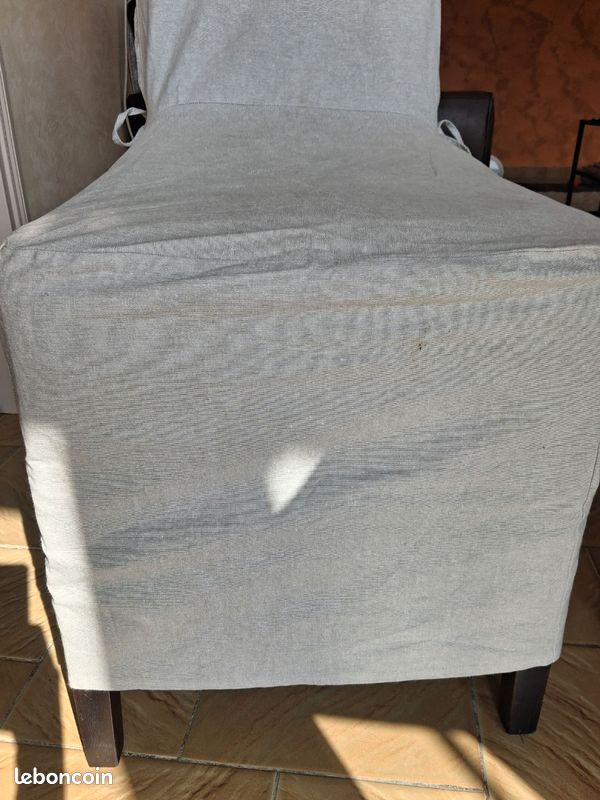 6 housses de chaises lin (image 2)