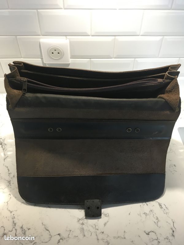 Cartable/serviette en cuir Arthur & Aston (image 2)