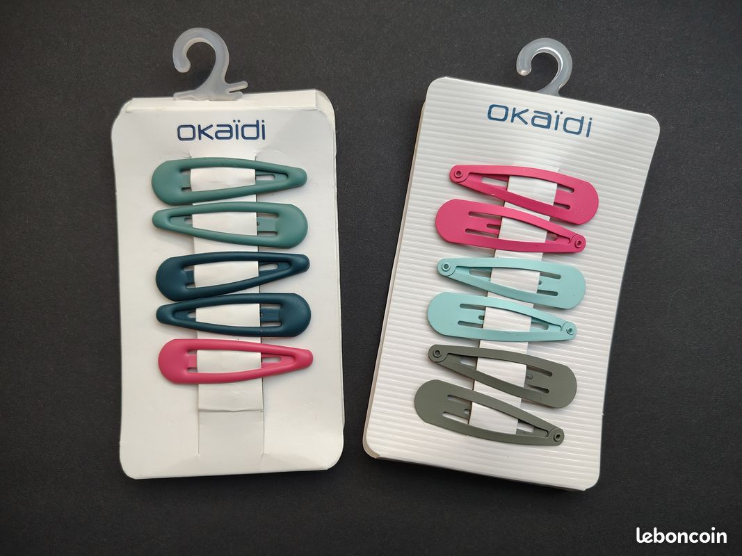 Lot barrettes clic-clac OKAIDI NEUF (image 1)