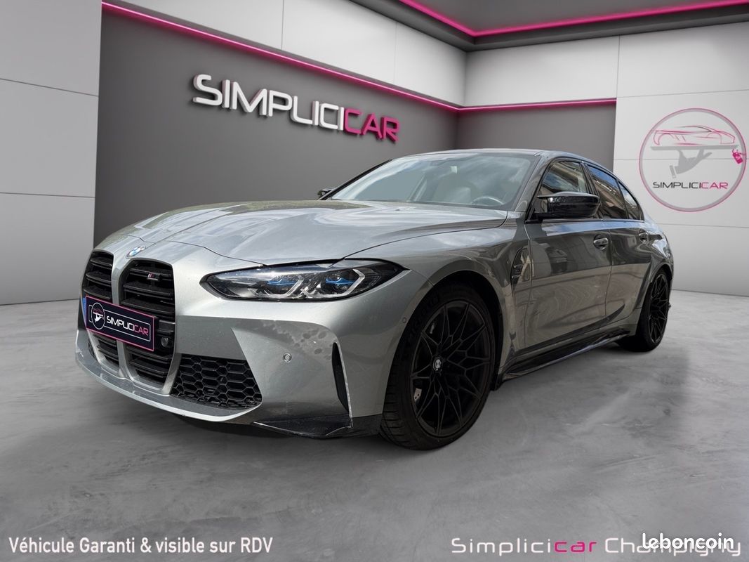 BMW M3 COMPETITION G80 510 ch BVA8 - TVA Apparente - Echappement Sport - Sièges confort - CarPlay (image 5)