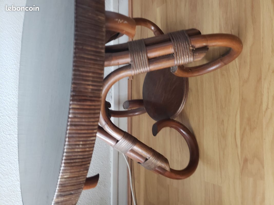 Table basse en bambou années 60 (image 3)
