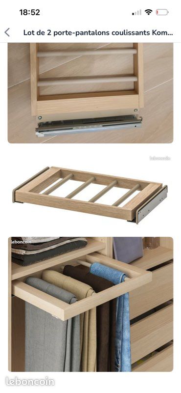 Porte pantalon IKEA pax (image 3)