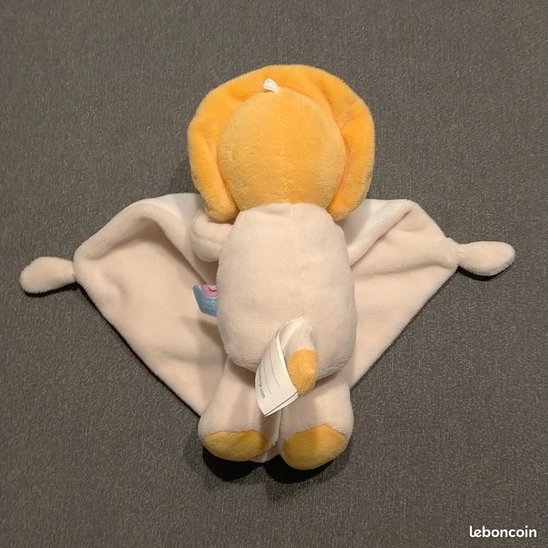 Doudou sucre d'orge petit lion creme beige orange (image 2)