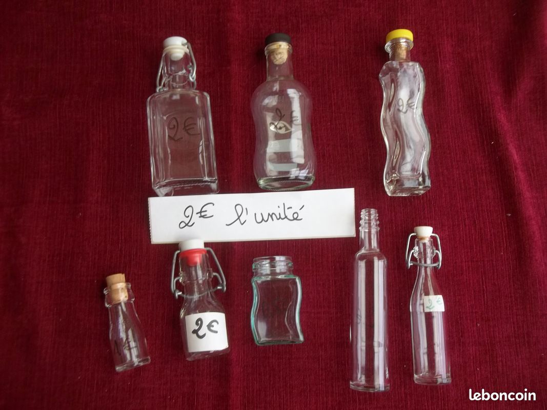 1 euro 50 centimes l'unité petite bouteille fermeture mécanique (image 1)