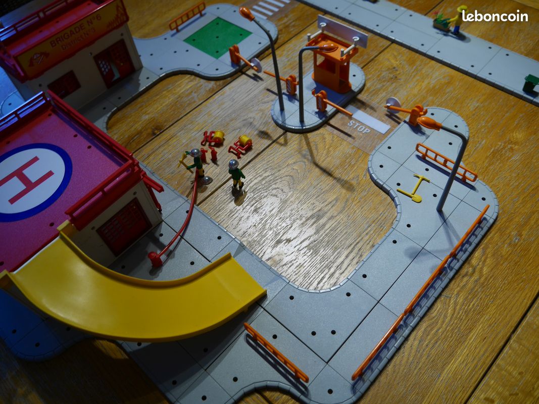 Majokit 751 – Caserne De Pompiers Majorette Vintage, Jouet De Construction En Plastique